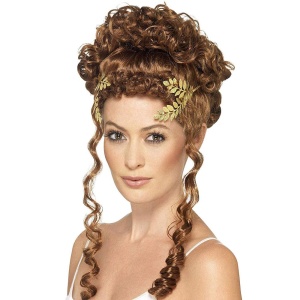 Damen Lorbeerblatt Kopfbedeckung | Headpiece Laurel Leaf Gold - carnivalstore.de