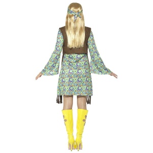 Damen 60er Jahre Hippie Chick Kostüm | Disfraz de pollito hippie de los años 60 - carnivalstore.de