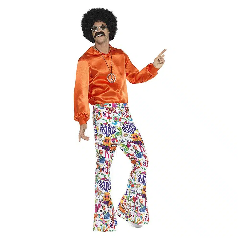 Herren 60er Jahre Groovy Schlaghose | 60s Groovy Flared Trousers - carnivalstore.de