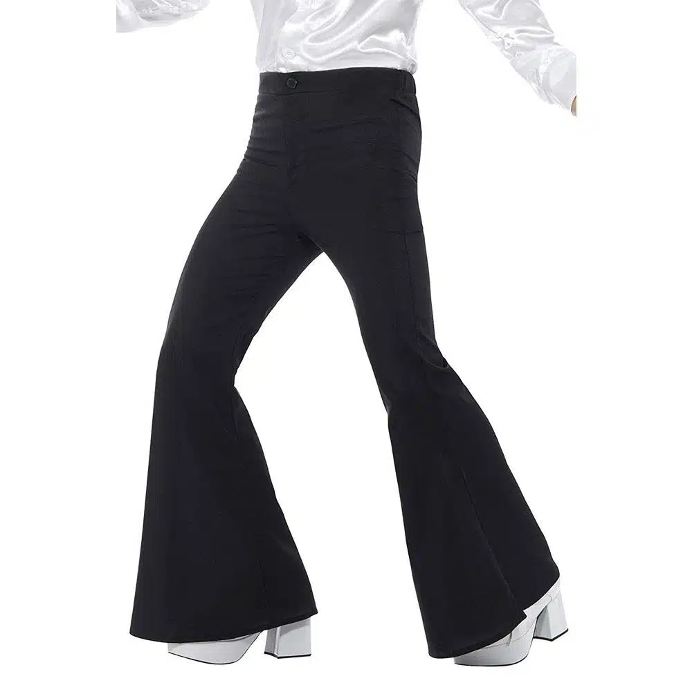 Herren Schlaghose,Schwarz | Flared Trousers Mens Black - carnivalstore.de