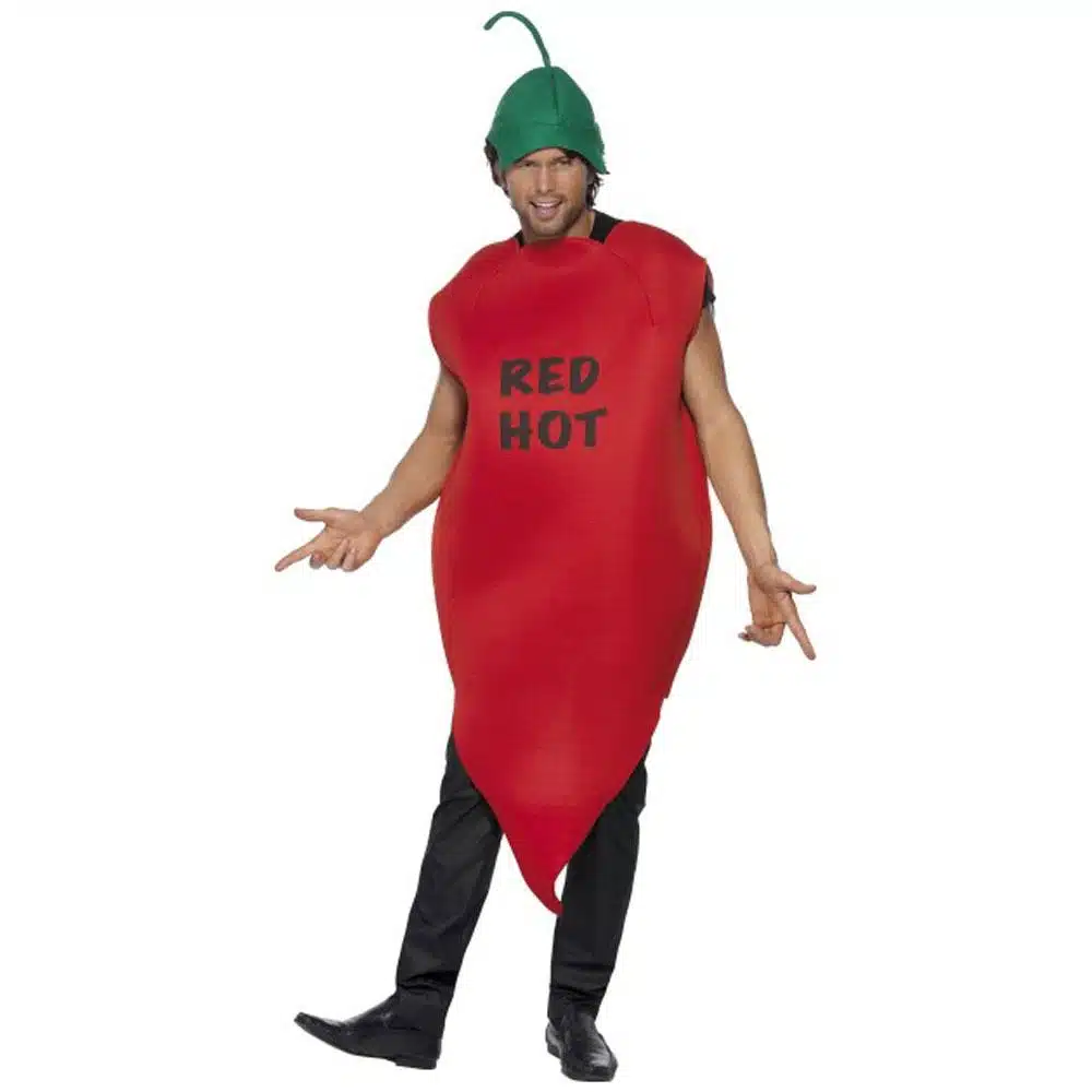 Peperoni-Kostüm für Erwachsene | Chilli Pepper Costume, Red Hot - carnivalstore.de