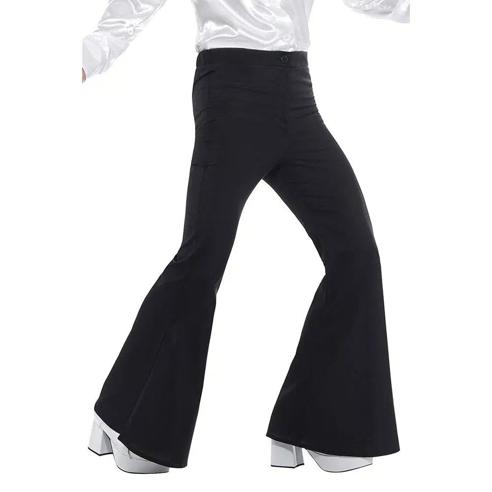 Herren Schlaghose,Schwarz | Flared Trousers Mens Black - carnivalstore.de