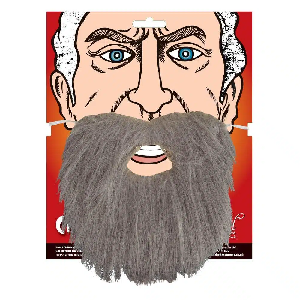 Grey Men's Beard - Carnival Store GmbH