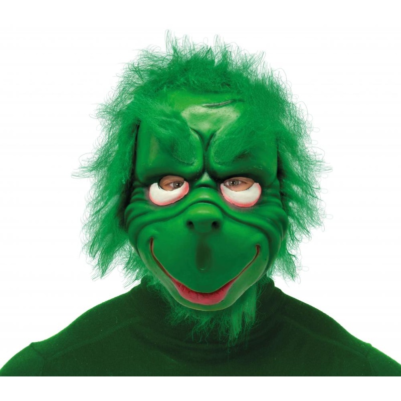 Green Grumpy Goblin Mask