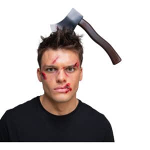 Axe in the Head as Costume Accessory