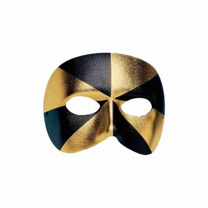 Augenmaske Schwarz Gold venezianische Ballmaske Karneval