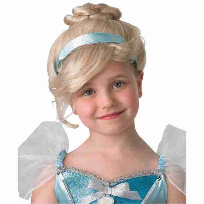 Cinderella Perücke Blond goldene Locken Märchen Prinzessin Kostüm