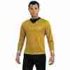 Star Trek Captain Kirk Kostüm Shirt in Gold mit Sternenflotten-Abzeichen
