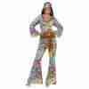 Hippie Kostüm Damen Flower Power 70er Jahre Outfit