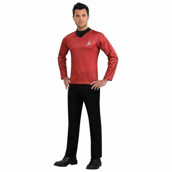 Star Trek Kostüm Herren Rot - Offizielle Sternenflotten Uniform
