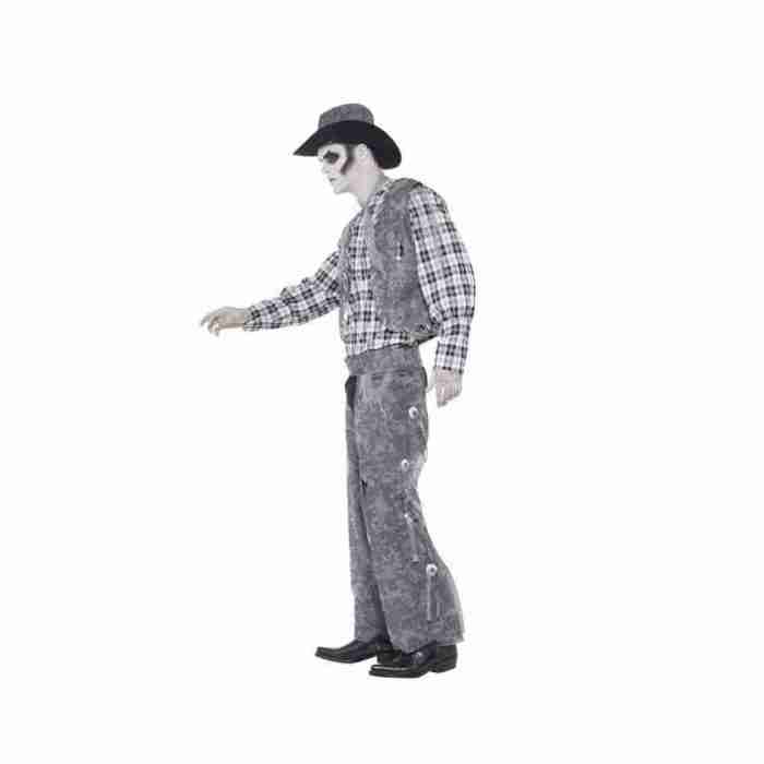 Geister Cowboy Kostüm Herren mit Hut Weste Chaps Wild West