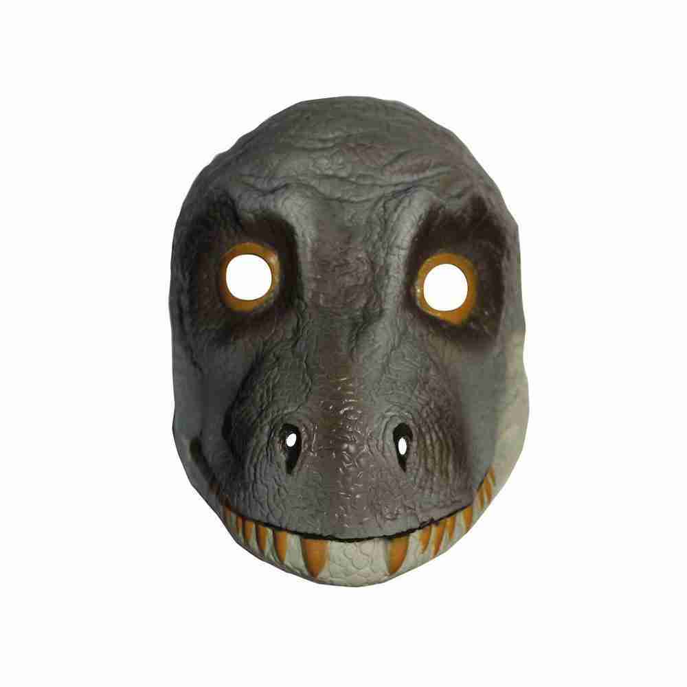 Dinosaurier Maske Tarbosaurus schwarz weiß Kostümmaske Halloween