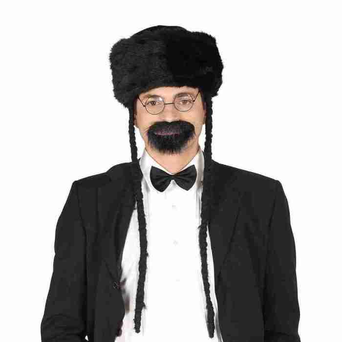 Orthodoxe Russische Fellmütze schwarz Herren Karneval Hut