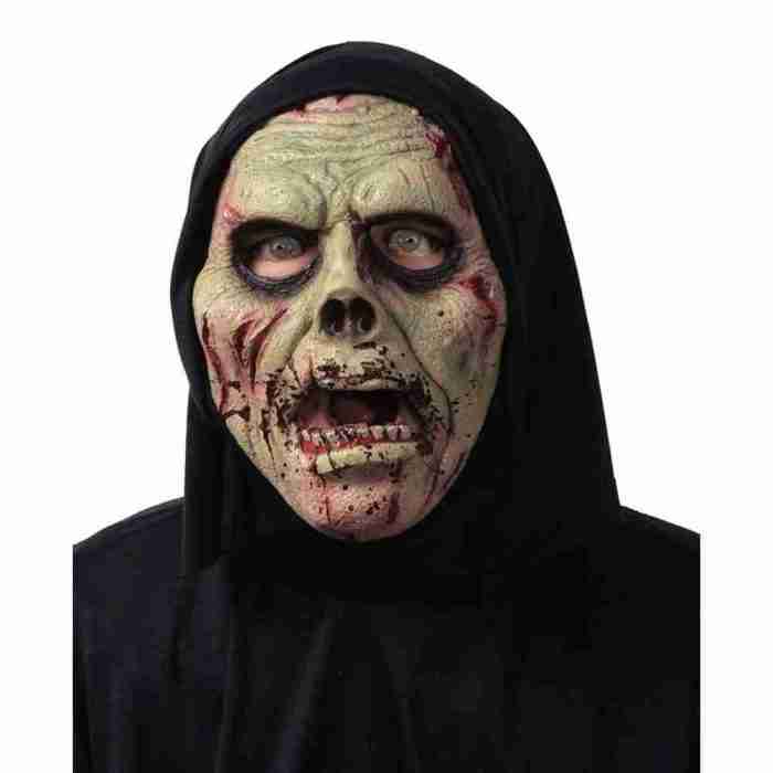 Halloween Horror Maske Zombie Gehirn mit Kapuze gruselig