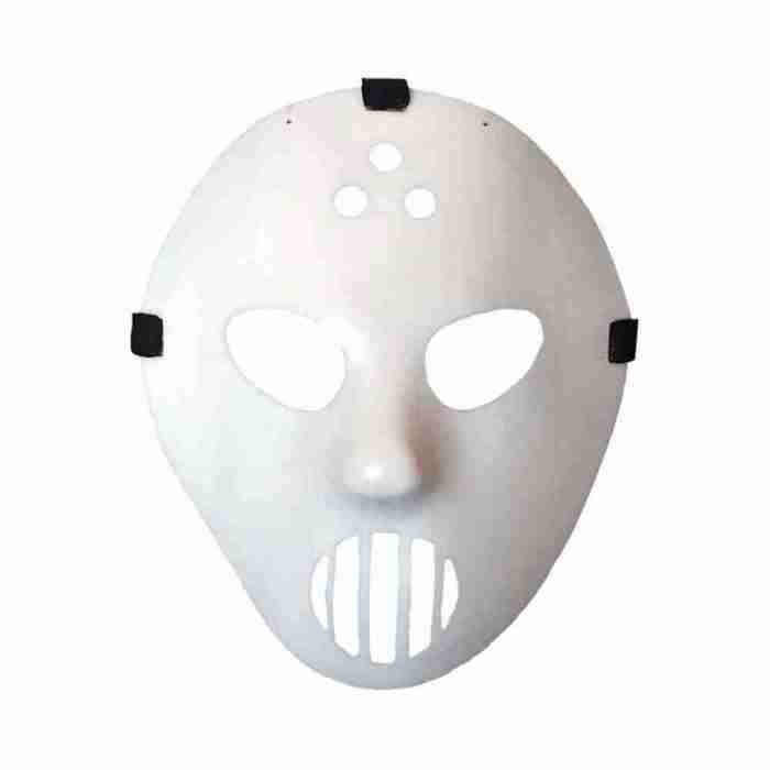 Hockey Maske Leuchtend weiß Glow in the Dark Goalie Deluxe Maske