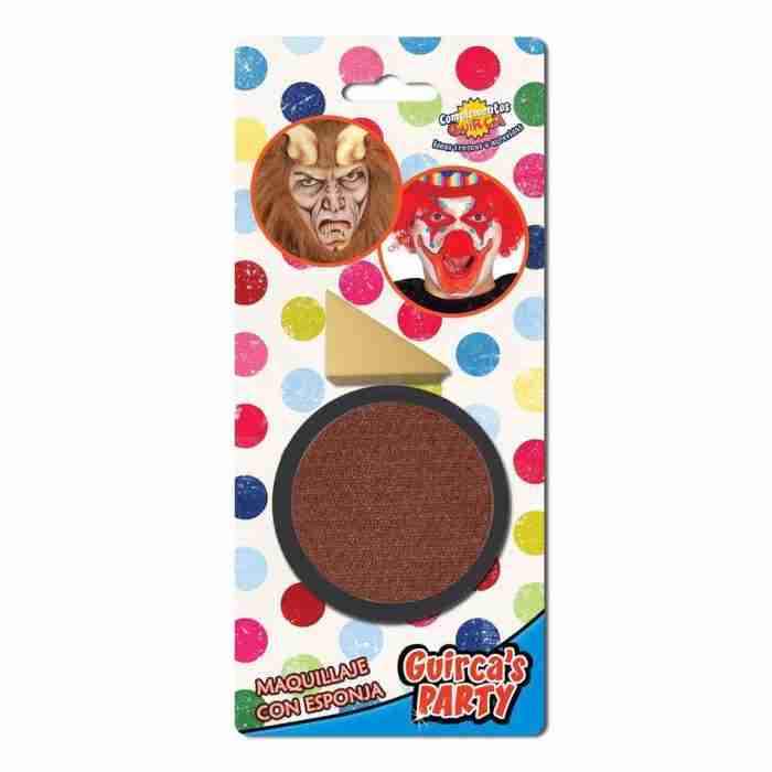 Weiße Make-up Schminke mit Schwamm - Karnevalsschminke für Geister-Look