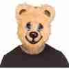 Bären Maske freundlicher Bär braun beige Tiermaske Karneval