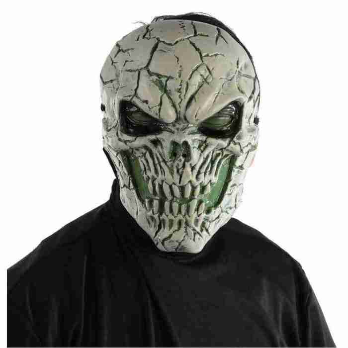 Halloween Maske mit LED-Lichtern Giftmaske leuchtend Horror