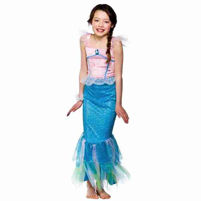Meerjungfrau Kostüm Kinder - Mystische Nixe mit schimmerndem Kleid - carnivalstore.de