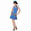 Betty Rubble Faschingskostüm Damen Steinzeit Kostüm Blau