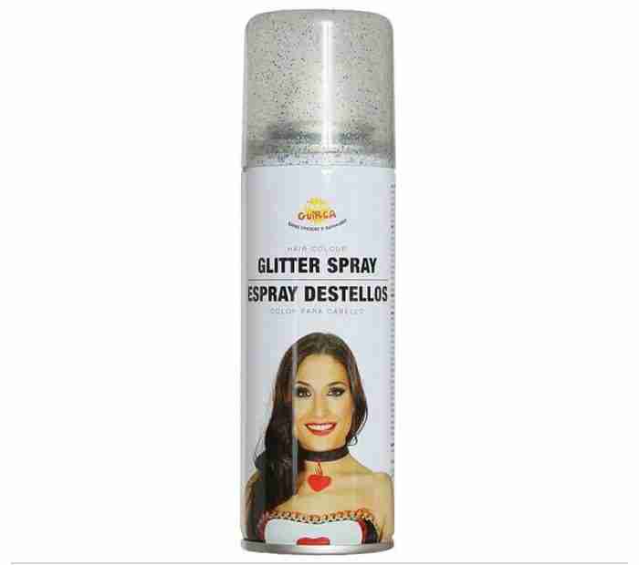 Blaues Glitzer Haarspray 125ml Fiestas Guirca