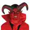 Teufelshörner rot 20cm Halloween Kostüm Accessoire Dämon