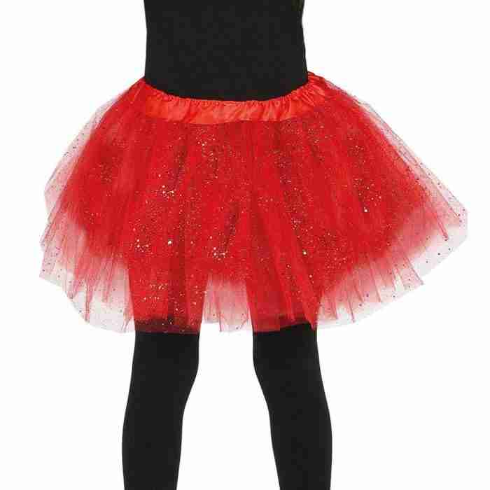 Glitzer Tutu Kinder - Schwarzer Ballettrock mit Glitzereffekt 31cm