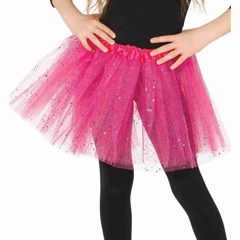 Grünes Kinder Tutu mit Glitzer - 31cm Ballettrock für Mädchen