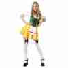 Oktoberfest Kostüm Damen Sexy Dirndl Biermädchen Gold Grün