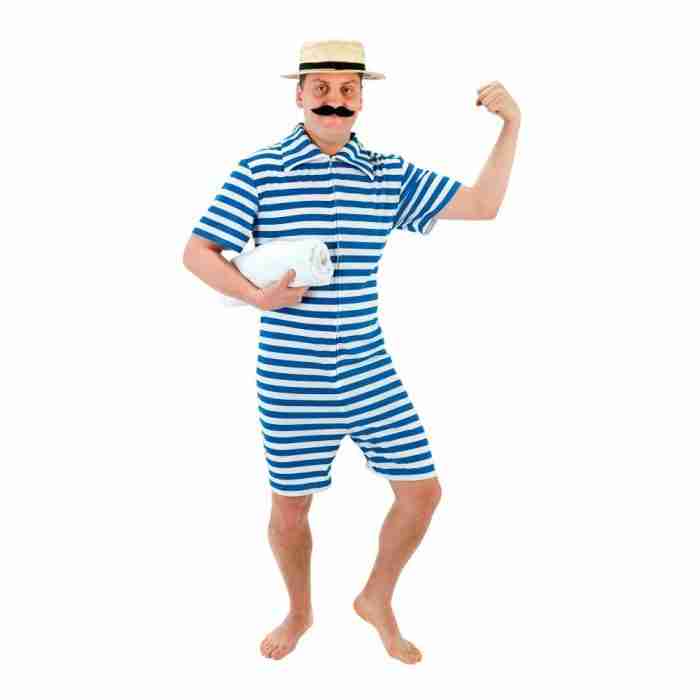Blaues Beach Hunk Karnevalskostüm im 1920er Stil für Herren