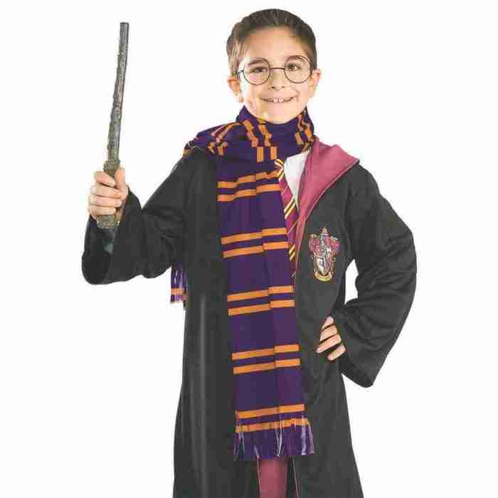 Harry Potter Schal Gryffindor Burgunderrot Gold Kostüm Accessoire