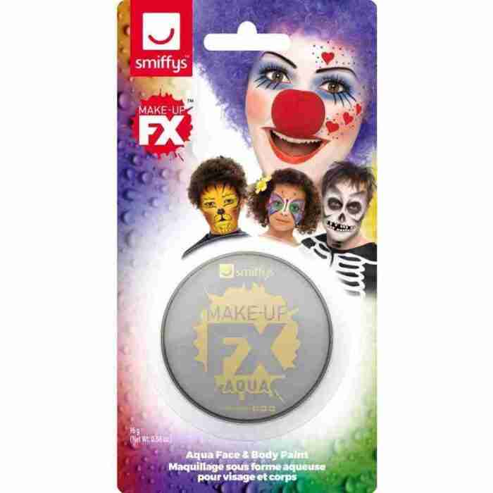 Gesichtsfarbe Hellgrau Smiffy's Make-Up FX Aqua Farbe