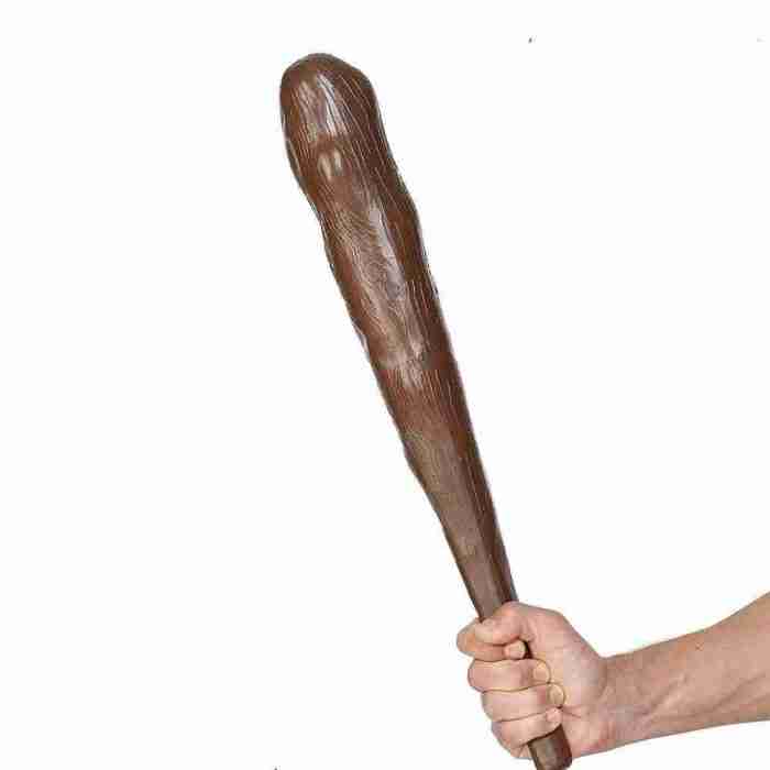 Höhlenmensch Keule braun Kunststoff Steinzeit Kostüm Accessoire