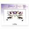 Gesichts Schmuck Glamour Queen Kristall Strass Steine Karneval