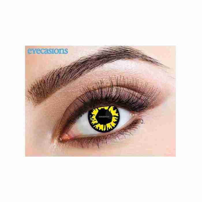 Gelbe Explosion Kontaktlinsen 1 Tag Tragedauer Eyecasions