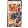 Sheriff Stern Abzeichen Silber Metall Western Cowboy Accessoire