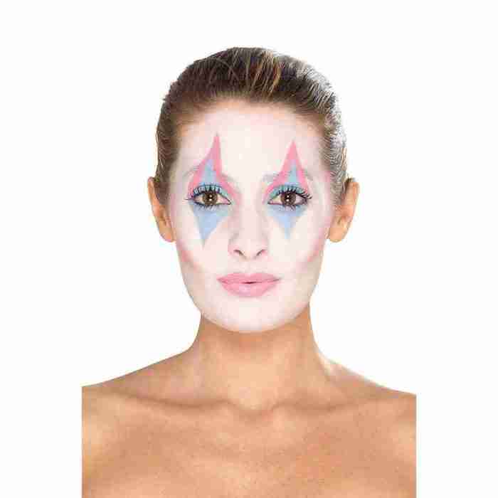Clown Schmink-Kit Aqua Farben Glitzer Strasssteine