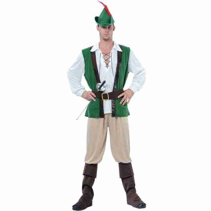 Robin Hood Kostüm Herren - Komplettes Mittelalter Outfit mit Hut
