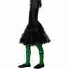 Hexen Strumpfhose Kinder schwarz grün Halloween Kostüm