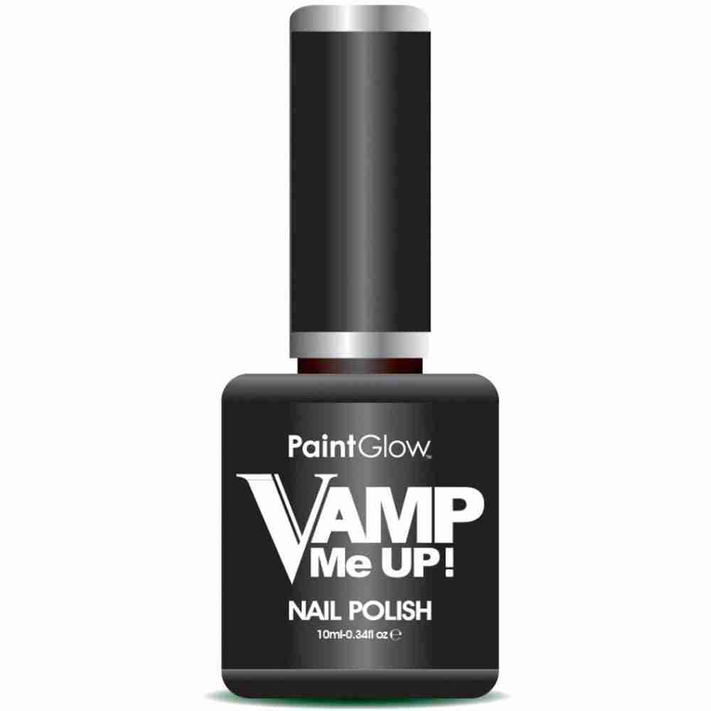 Vamp Nagellack Schwarz Gothic Make-up Halloween Karneval