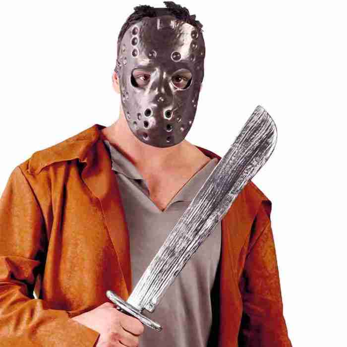 Horror Maske Hockey Maske mit Machete Design Halloween