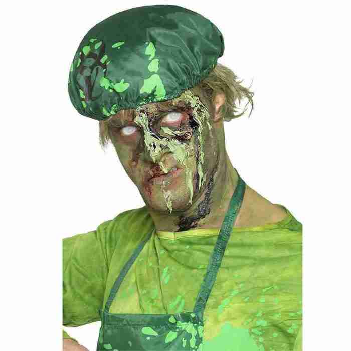 Halloween Schminke Monster Schorf grün Bio Hazard Special Effects Make-up