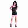 Sexy Clubwear Kostüm für Damen in Schwarz - Verführerisches Partykleid