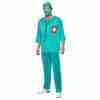 Chirurg Kostüm Grün Herren - Professionelles Arzt Outfit für Halloween