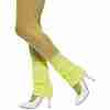 Beinstulpen Neon Gelb 80er Jahre Damen Legwarmers Karneval