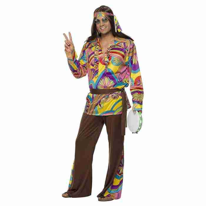 Hippie Kostüm Herren Psychedelisch Bunt 60er Jahre - carnivalstore.de