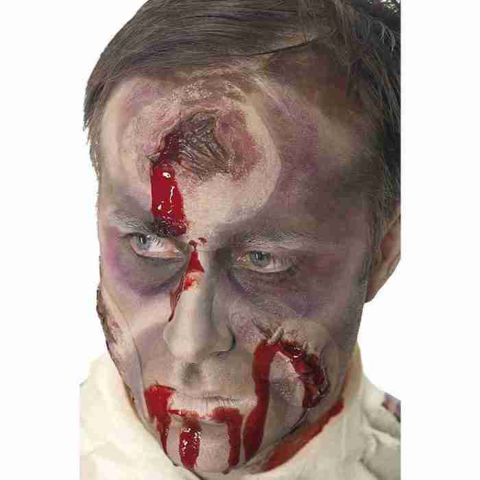 Realistische Zombie Kopfschuss Wunde Special Effects Make-Up