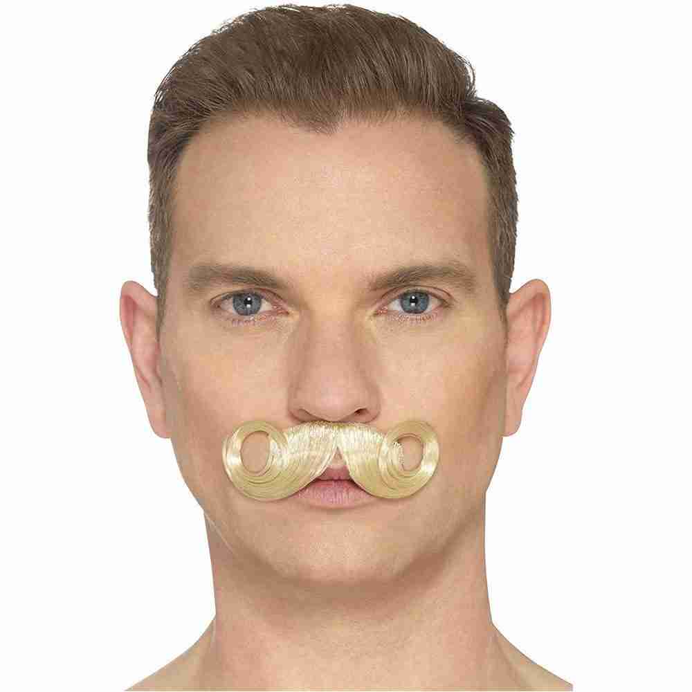 Imperial Schnurrbart blond Detailansicht Karneval Accessoire