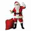 Weihnachtsmann Kostüm Samt rot Deluxe Santa Anzug Erwachsene