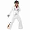 Elvis Kostüm Kinder Weiß mit Overall und Schal - carnivalstore.de
